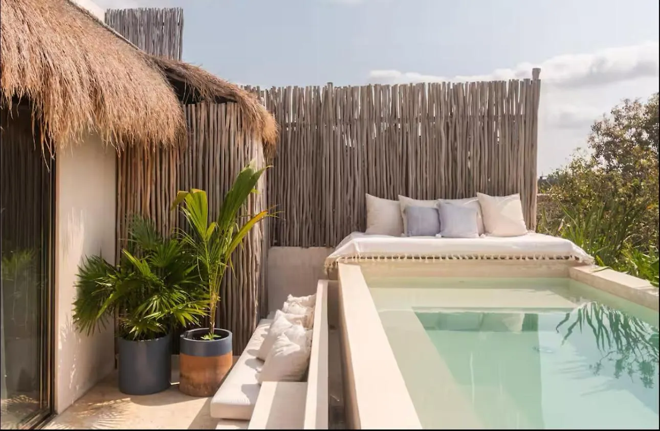 Lovely Boho Chic Apartment With Private Pool Tulum
